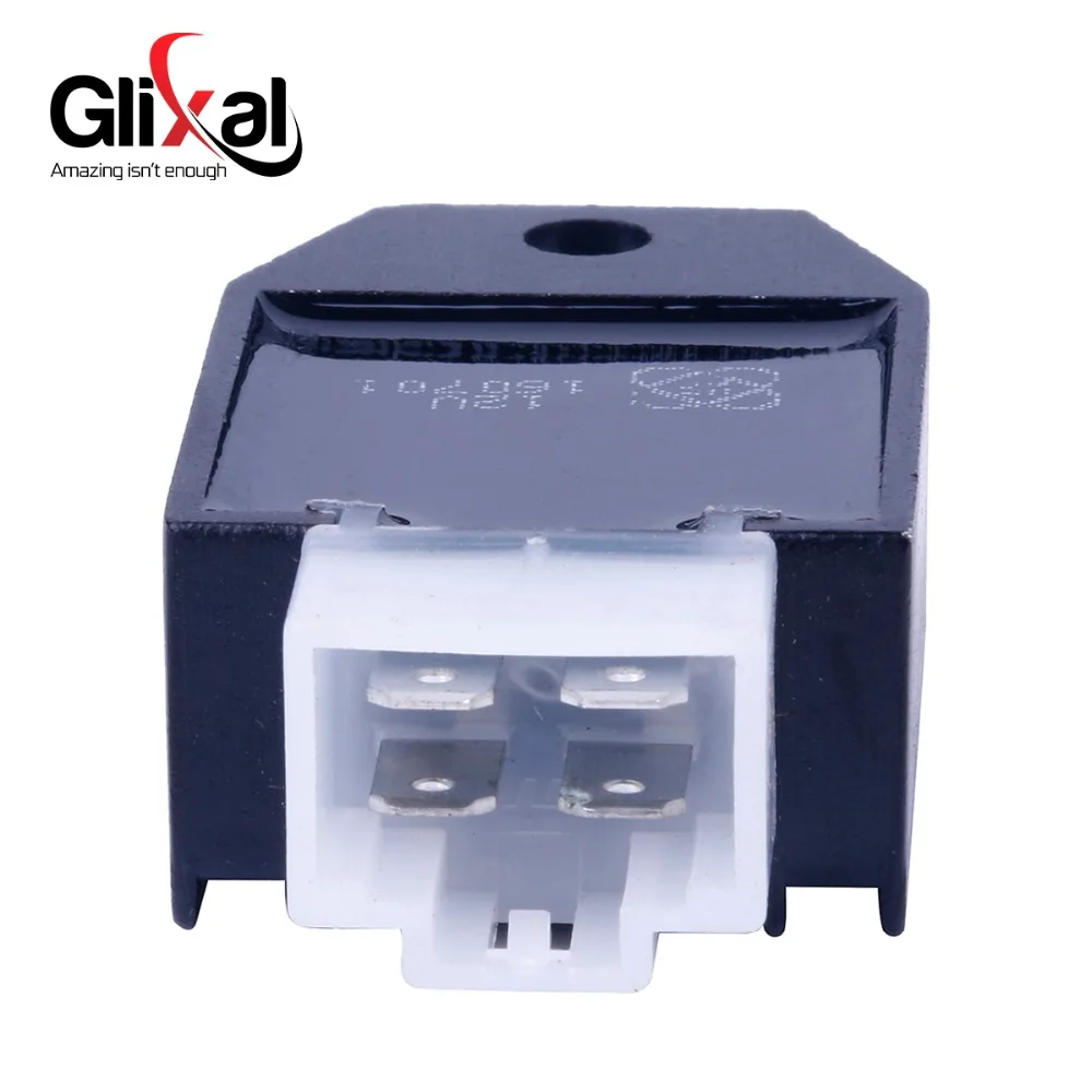 Glixal 12V 4 Pin Voltage Regulator Rectifier 150cc 125cc 50cc GY6 139QMB 152QMI 157QMJ Scooter ATV Moped