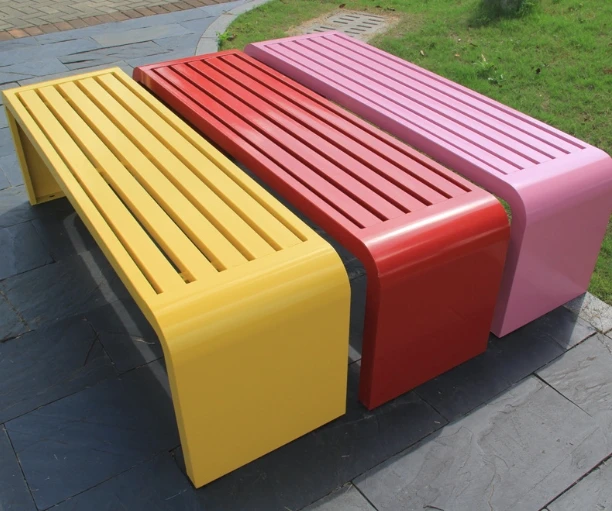 

Waterproof Outdoor Sales Park New Hotel Patio 2022 Design Wholesale Steel Wooden Garden Bench