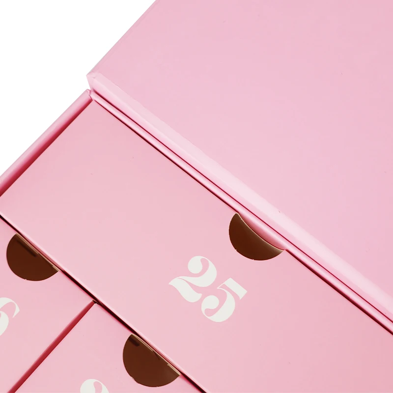 customized. custom. Recyclable Custom Luxury Magnetic Close Advent Calendar Box 7 Days Gift Box for Countdown to the Holidays