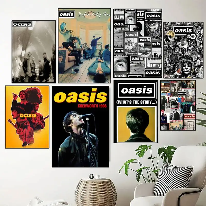 Band T-The R-Rain Cool O-Oasis POSTER Prints Wall Painting Bedroom Living Room Wall Sticker Small