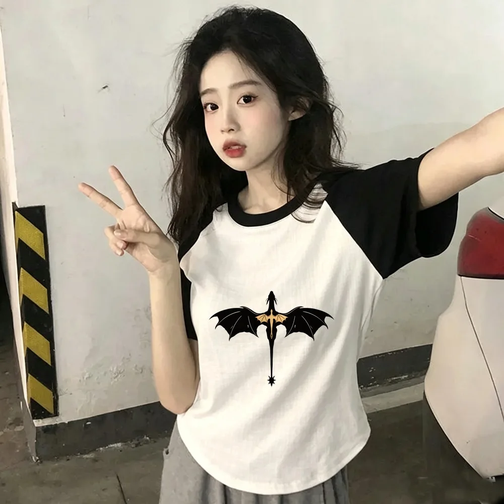 Fourth Wing tshirt femme scene  party harajuku t-shirt 2000s baddie emo cute meme