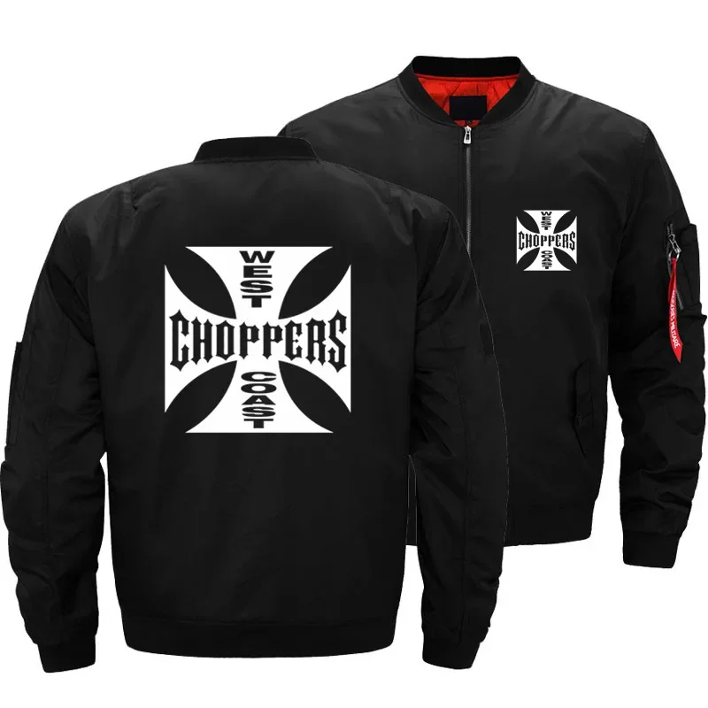 

Men Bomber Jacket West Coast Choppers Streetwear Coat Ma1 Thick Men's Military Windbreaker Motorcycle Air Pilot Jackets 5XL