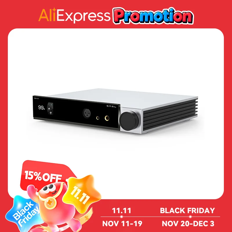 แอมพลิฟายเออร์หูฟัง SH-X SMSL กำลังขับสูงสามการปรับแอมพลิฟายเออร์เอาต์พุต6.35มม./4.4มม. พอร์ต