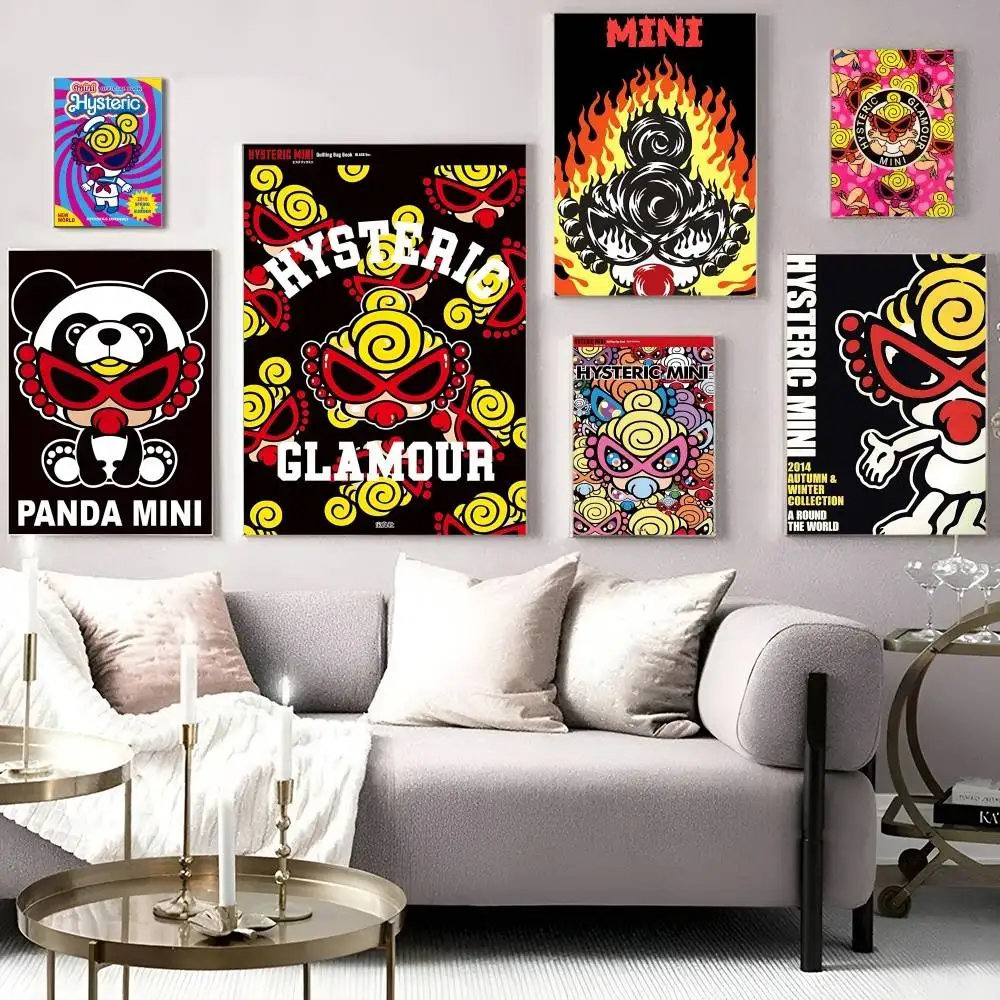 Fashion Brand H-Hysteric G-Glamour DIY Sticky Poster Whitepaper Prints Posters Artwork Vintage Decorative Painting