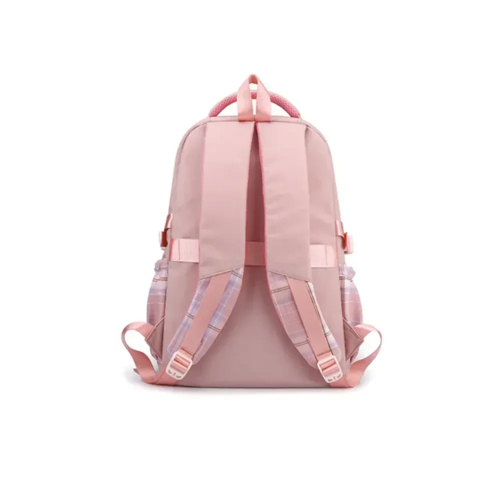  Hello Kitty Backpack for Women Girl College Student Kawaii School Bag Large Capacity with Pendant Nylon Fabric