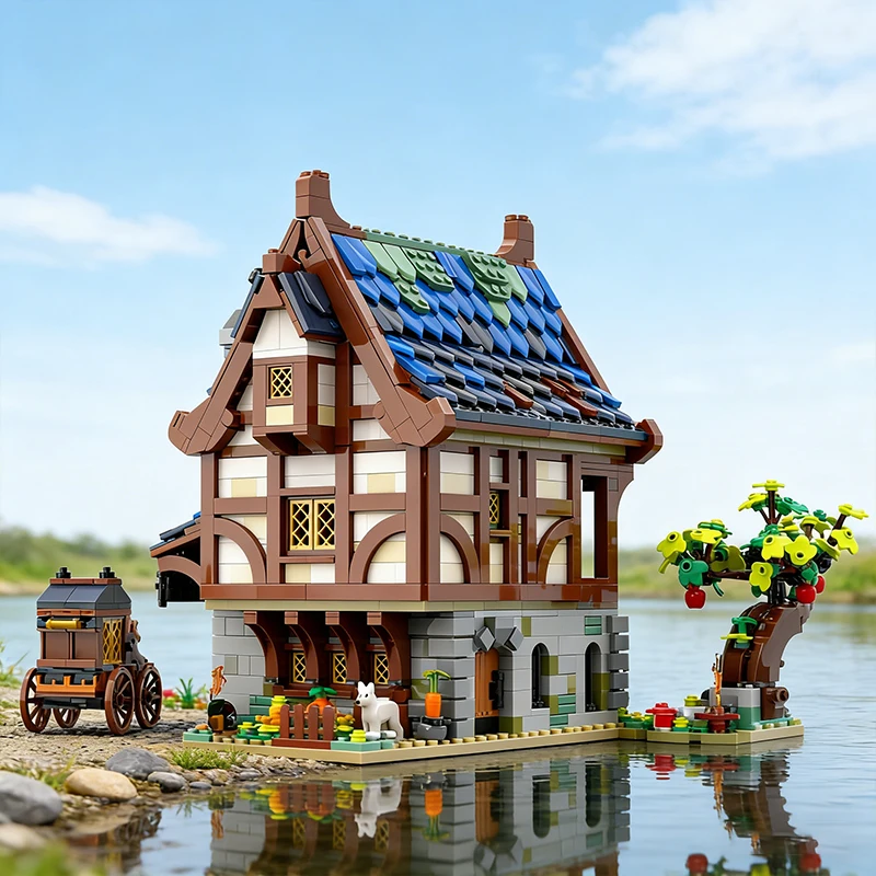 2215 PCS Modulaire Bouw Huizen van de Black Falcons MOC Aanpasbare Modulaire Bouwsteen Populair Model DIY Speelgoed Kerstcadeau