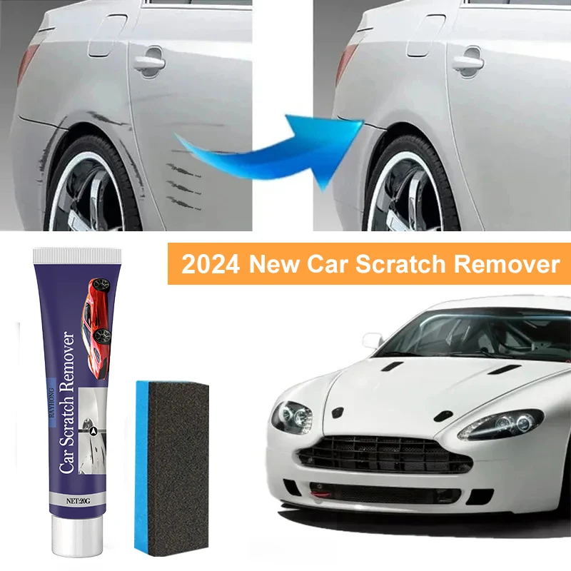 Car Scratch Remover Car Polishing Paste With Sponge Car Body Paint