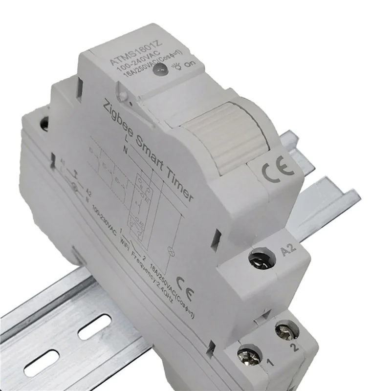 6X Tuya Smart Life Zigbee Circuit Breaker Din Rail 1P Single Pole Dry Contact Timer รีเลย์ App รีโมทคอนโทรลสมาร์ทจับเวลา