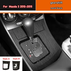 Car Interior Sticker Gear Box Protective Film For Mzada 3 2010-2015 Car Gear Panel Sticker Carbon Fiber Black