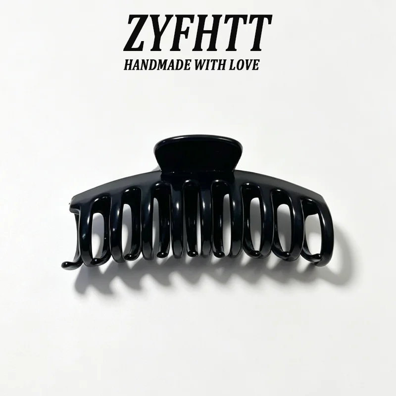 1/5 Stück ZYFHTT Weiche Silikon-Haarspange für Frauen, Täglicher Gebrauch, Koreanischer Stil, Haifischklammer, Modische Mädchen-Haarspange – Detail 2