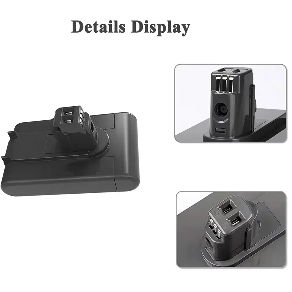Batteria di ricambio agli ioni di litio da 22,2 V 12800 mAh per aspirapolvere portatile Dyson DC31 DC34 DC35 DC44 DC45 917083 -01 Tipo A