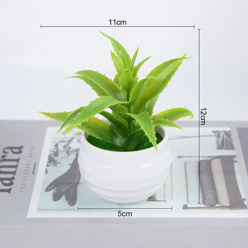 Artificial Mini Bonsai Potted Small Tree Fake Plant Ornament