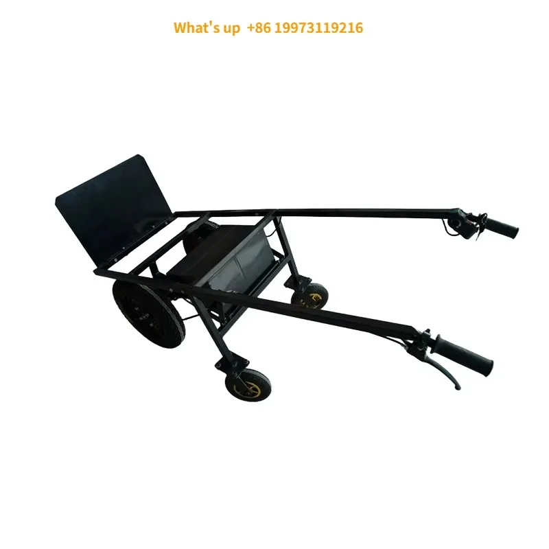 

2026 2026 Electric Hand Truck 4 Wheels Heavy D uty Cargo Truck Foldable Construction Site Warehouse Transport Trolley Cart
