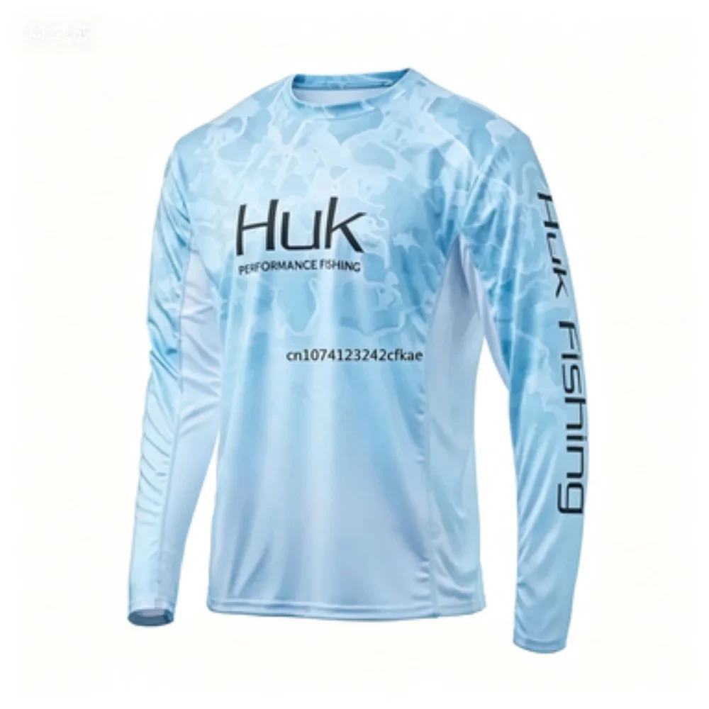 Brand Outdoor Fishing Long-Sleeve T-Shirt Men's Breathable Quick-Dry Casual Top Fashion Fishing Apparel