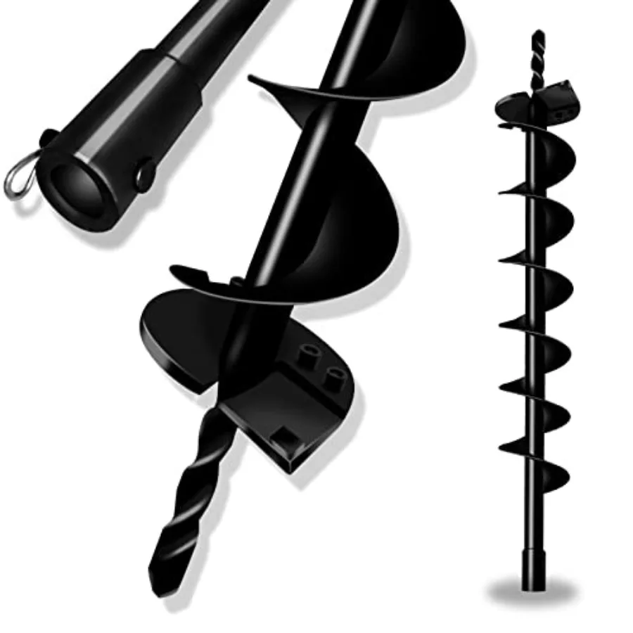 

Сверло-шнек для садовых столбов 4" x 31.5" с отверстием 0.79" (20 мм) для посадки деревьев, луковичных культур и рассады