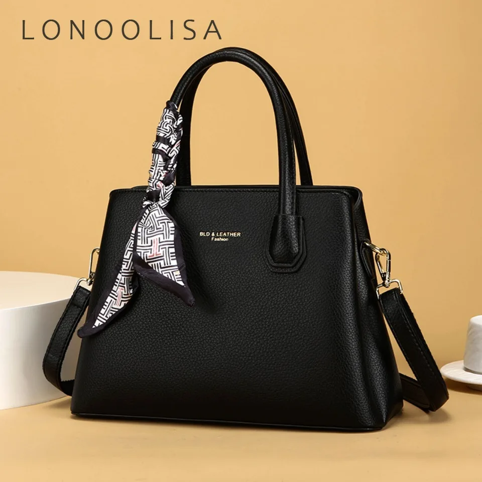 

Роскошная дизайнерская сумка через плечо для женщин, высококачественная, из мягкой искусственной кожи, 3 слоя, однотонная, повседневная сумка-тоут, сумка-кроссбоди.