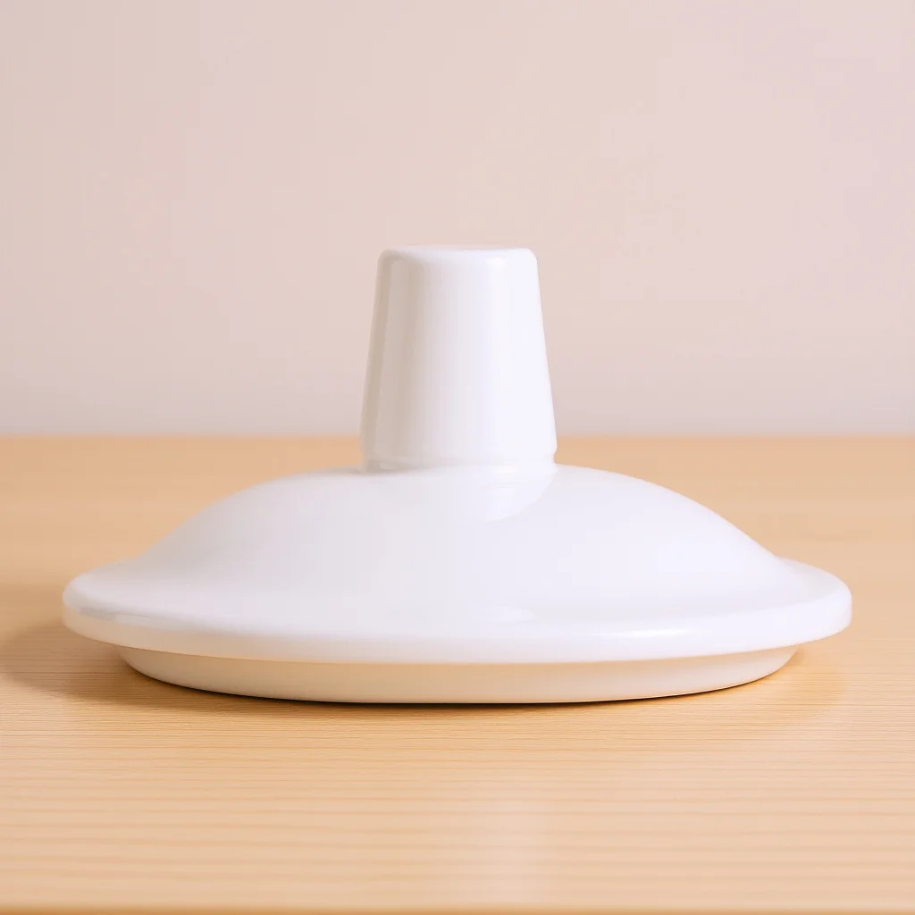 

White Ceramic Mug Lid Replacement Porcelain Teapot Cover Round Coffee Tea Drink Cup Accessory 7.3cm Porcelain Tea Cup Lid