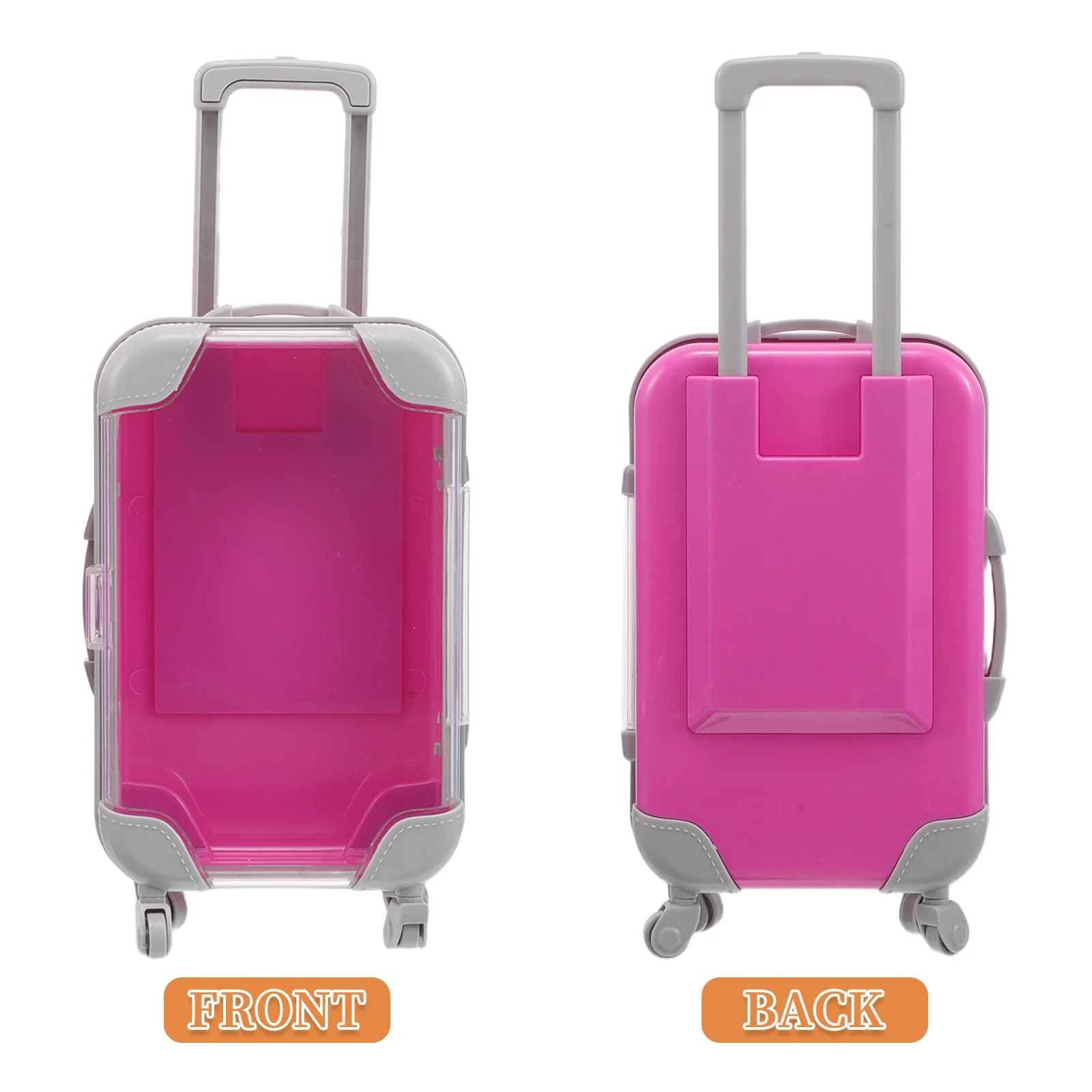 10Pcs Mini Transparent Suitcase Candy Boxes Plastic Travel Candy Box Small Luggage Prop Wedding Baby Shower Party Favor Storage