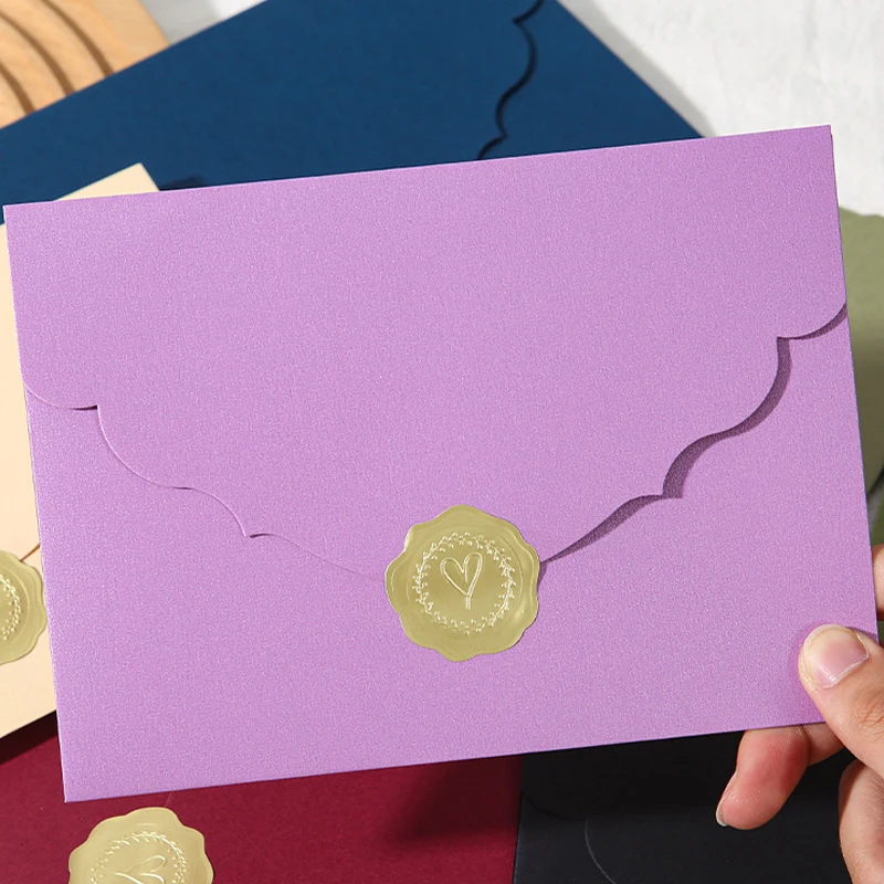 30pcs Pattern 13x18cm Envelope for Wedding Boxes 250g Paper High-end Invitation Small Business Stationery Party Gift Storage Bag