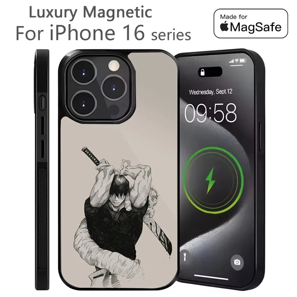 

Anime F-Fushiguro Toji Phone Case For iPhone 16,15,14,13,12,11,Plus,Pro,Max Mini Magsafe Magnetic Wireless Charging