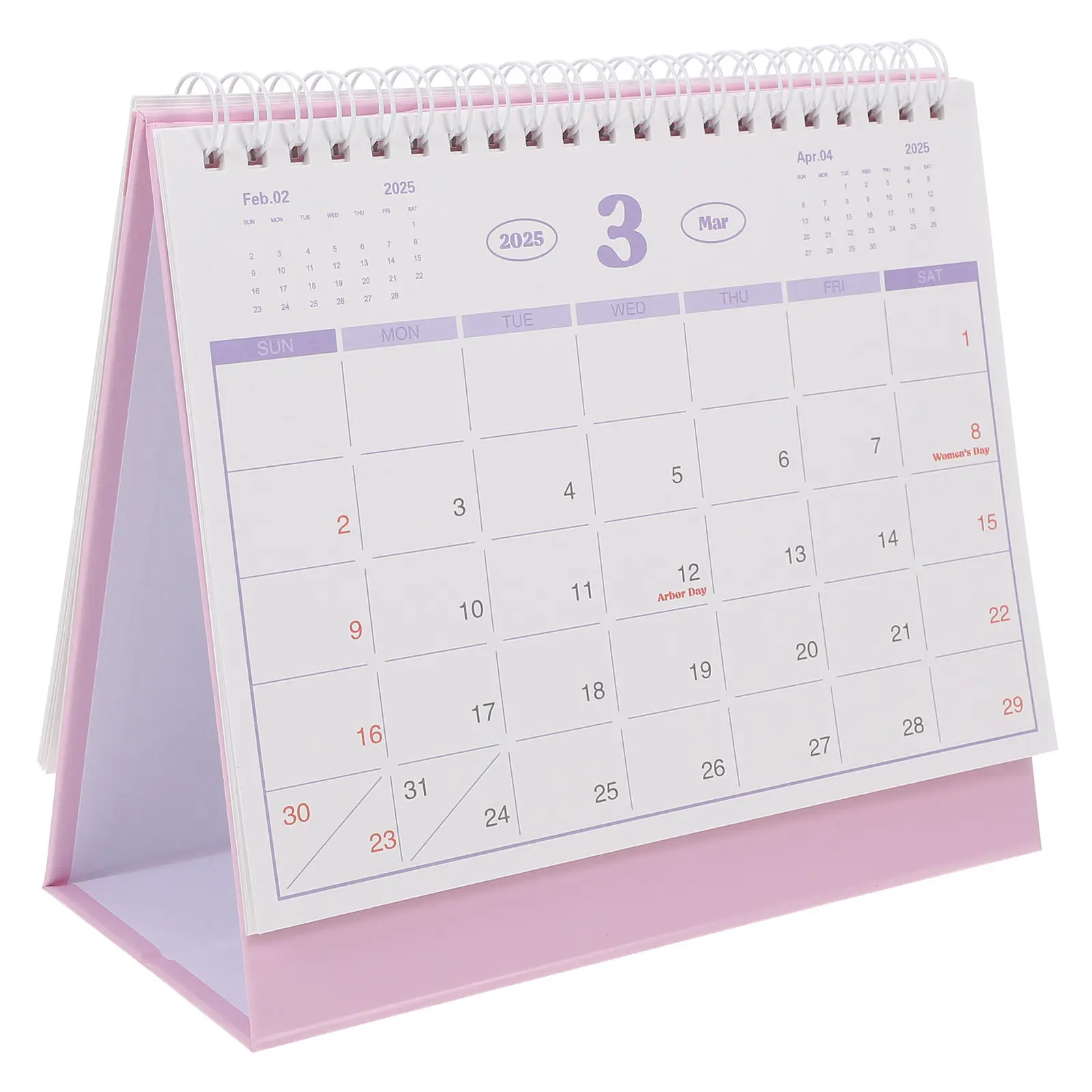 

English Desk Calendar 2025 Standing Flip Mini Portable Monthly Planner Small Foldable Cute Calendar for Office Home Classroom