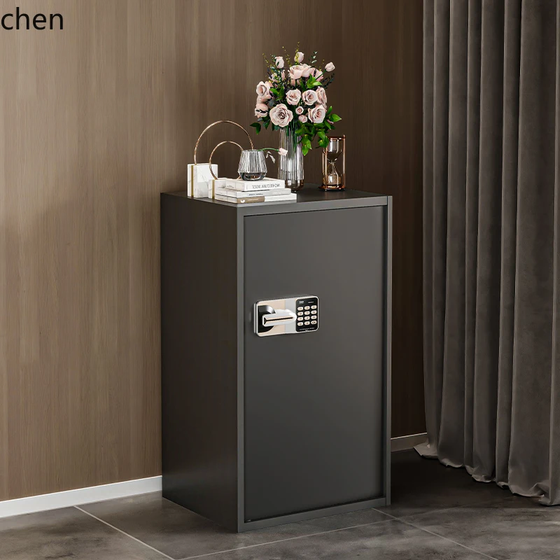 ZML File Cabinet Office Data File Locker Iron Fingerprint Safe