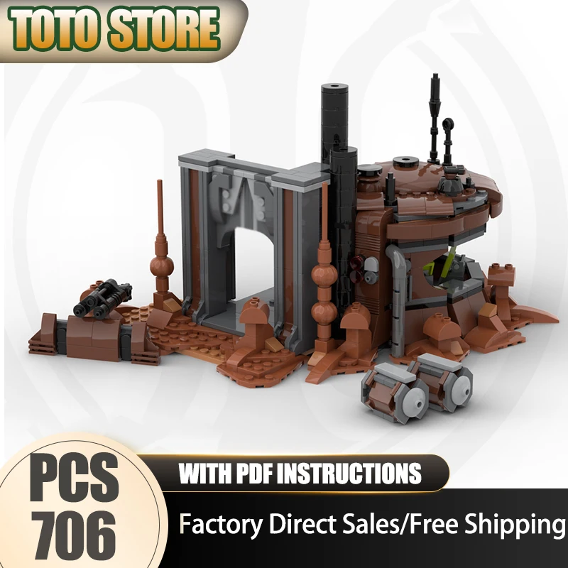 

Звездный фильм Moc, строительные кирпичи, модульная модель 001 BUNKER, технология, модульные знаменитые сценические блоки, Рождественский набор, игрушки «сделай сам», подарки