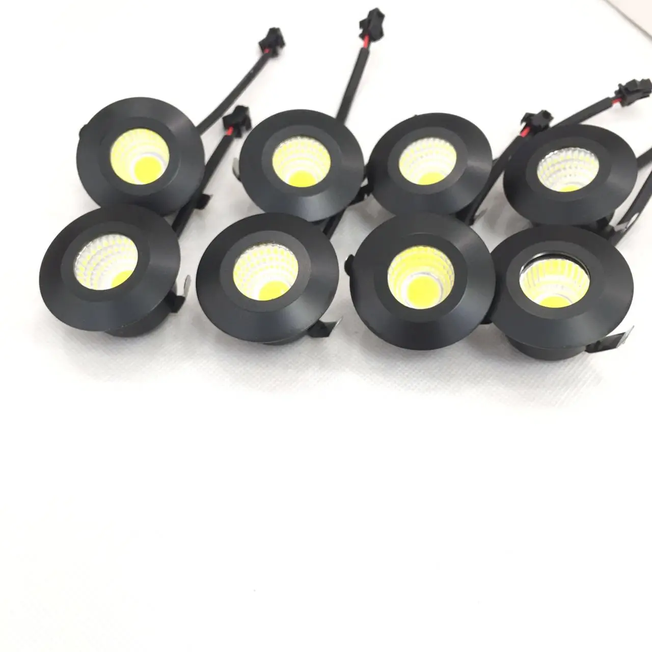 Spotlights Споты Потолочные 6Pcs 40Mm Diameter Black Body 3 W Led Einbauleuchte Round Verst