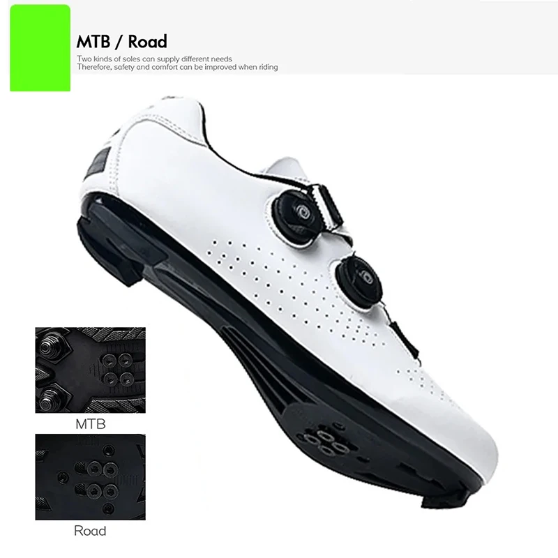 أحذية CCchenta الاحترافية لركوب الدراجات للرجال Spd أحذية ركوب الدراجات على الطرق أحذية ركوب الدراجات الجبلية MTB أحذية تدريب ركوب الدراجات ذات قاع مسطح #4