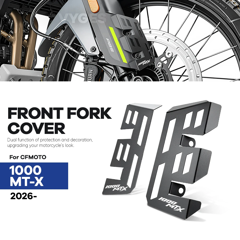 Motorrad-Vordergabelschutz Stoßdämpfer-Schutzabdeckung Rahmenschutz für CFMOTO 1000 MTX 1000MTX 1000MT X 1000MT-X
