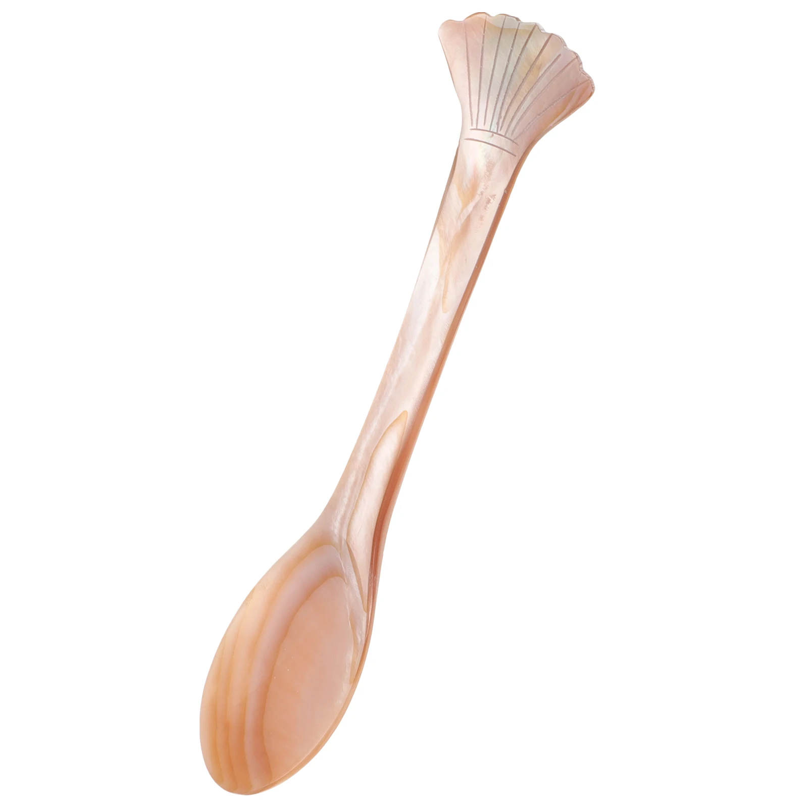 

Shell Spoon Natural Dessert Coffee Juice Mixer Polished Handle Home Restaurant Canteen Use Exquisite Decorative Tableware