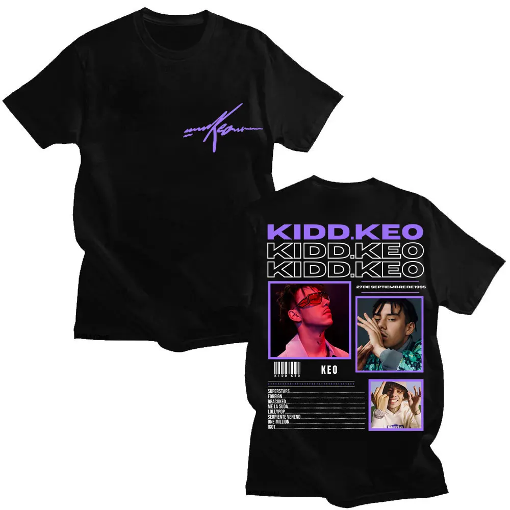 Rapper Kidd Keo Bando Boyz Tour Print T Shirt Men Women Trendy Hip Hop T Shirts Oversized Cotton Casual T-shirt Gifts Streetwear
