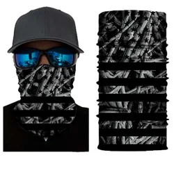 Balaclava Tubular Shemagh Military Neck Gaiter Headband Men Scarf braga cuello Unisex Bandana Motorcycle Skull Kaffiyeh 3D