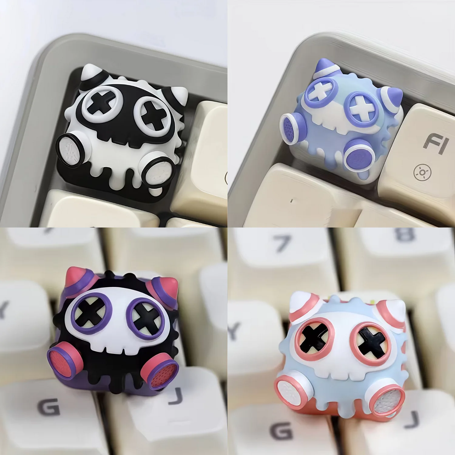 CELL series keycaps, Cherry Mx-Compatible ,custom artisan mechanical keyboard keycaps translucent ,  keyboard DIY