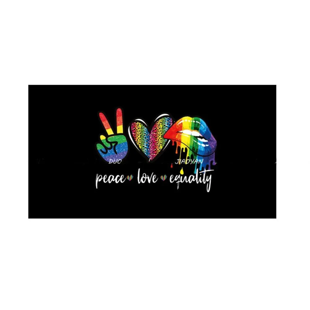 

Parade Rainbow Elastic Headband Letter Sweat Absorbing Rainbow Headband Headwear Yoga Sports Hairband Sports Hairband Party