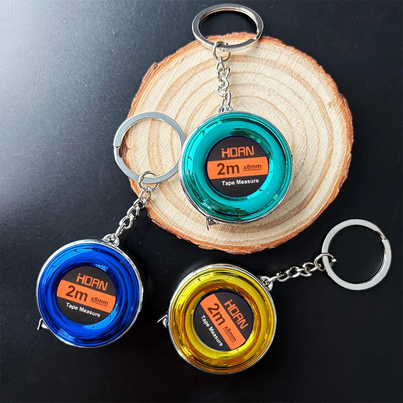 Mini ruban à mesurer portable de 78,74 pouces avec porte-clés, règle de mesure haute précision pour la maison, le bureau et le bricolage (1 ou 2 pièces)