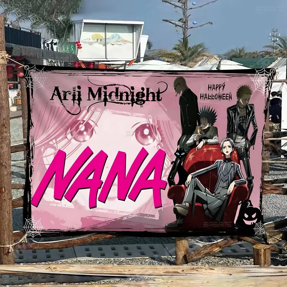 Classic Anime N-Nana Retro Flags Multiple Choice Living Studio Booth Interior Decoration Banner