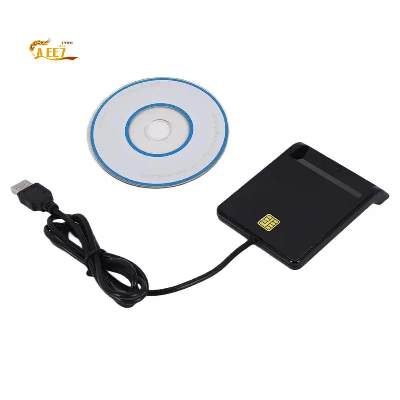 AEE7-Card Reader For Bank Card IC/ID EMV Card Reader High Quality For Windows 7 8 10 For Linux OS USB-CCID ISO 7816