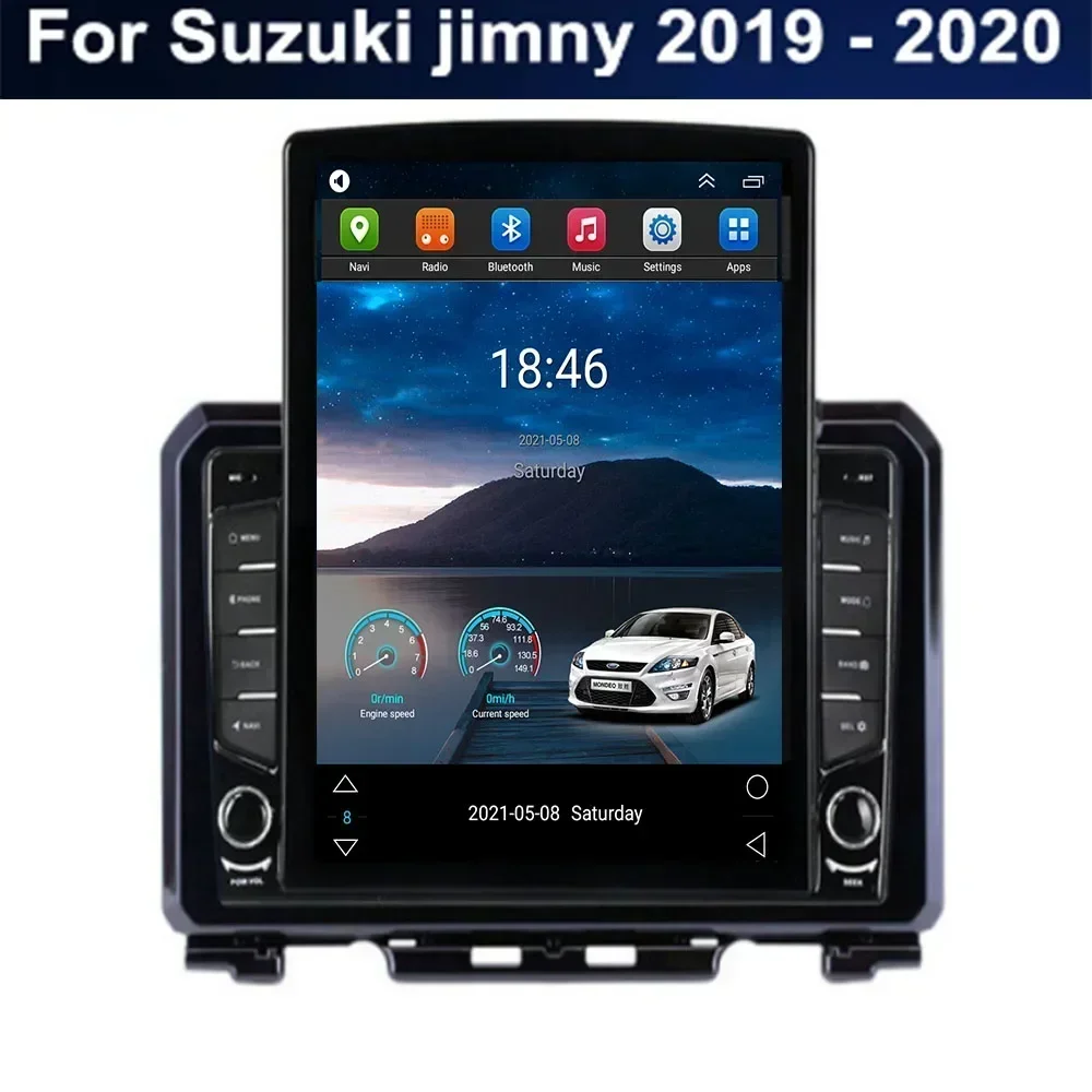 For Tesla Style 2 Din Android 13 Car Radio For Suzuki jimny 2019 23 to2035 Multimedia Video Player GPS Stereo Carplay RDS Camera