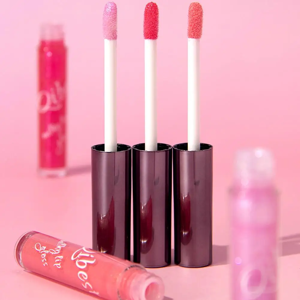 3Colors Moisturizing Lip Gloss Transparent Lip Oil Lips Plumper Lip Lip Liquid Lipstick Make Glaze Up Hydrating Hydrating D2X5
