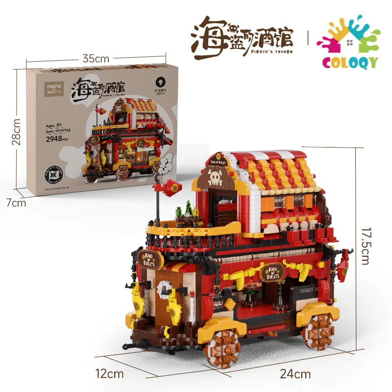 COLOKY 2025, neue wunderbare Architektur, Taverne, Montage, Street View, Kinderbausteine, Spielzeug, Ornament, Geschenke