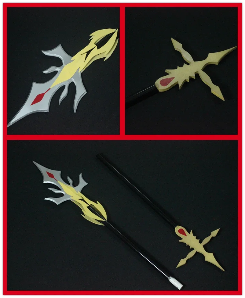 

New Game Genshin Impact Rosaria Cosplay Staff of Duel Spear Prop Replica Weapons for Halloween Christmas Comic Exhibition Props