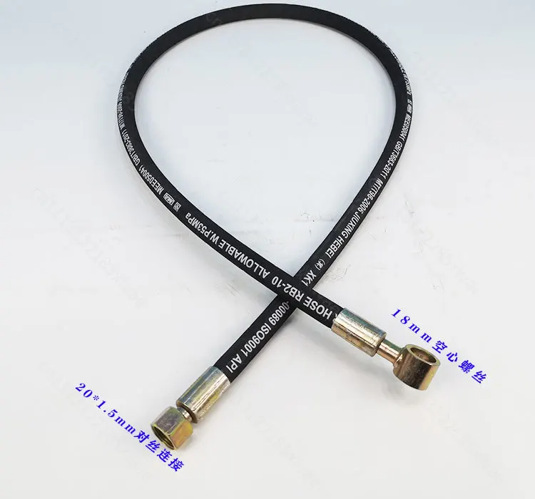 High Pressure Resistant Double-layer Steel Wire Hose Two-way Cylinder Distributor, Tipping Bucket Oil Pump Hydraulic Pipe Head