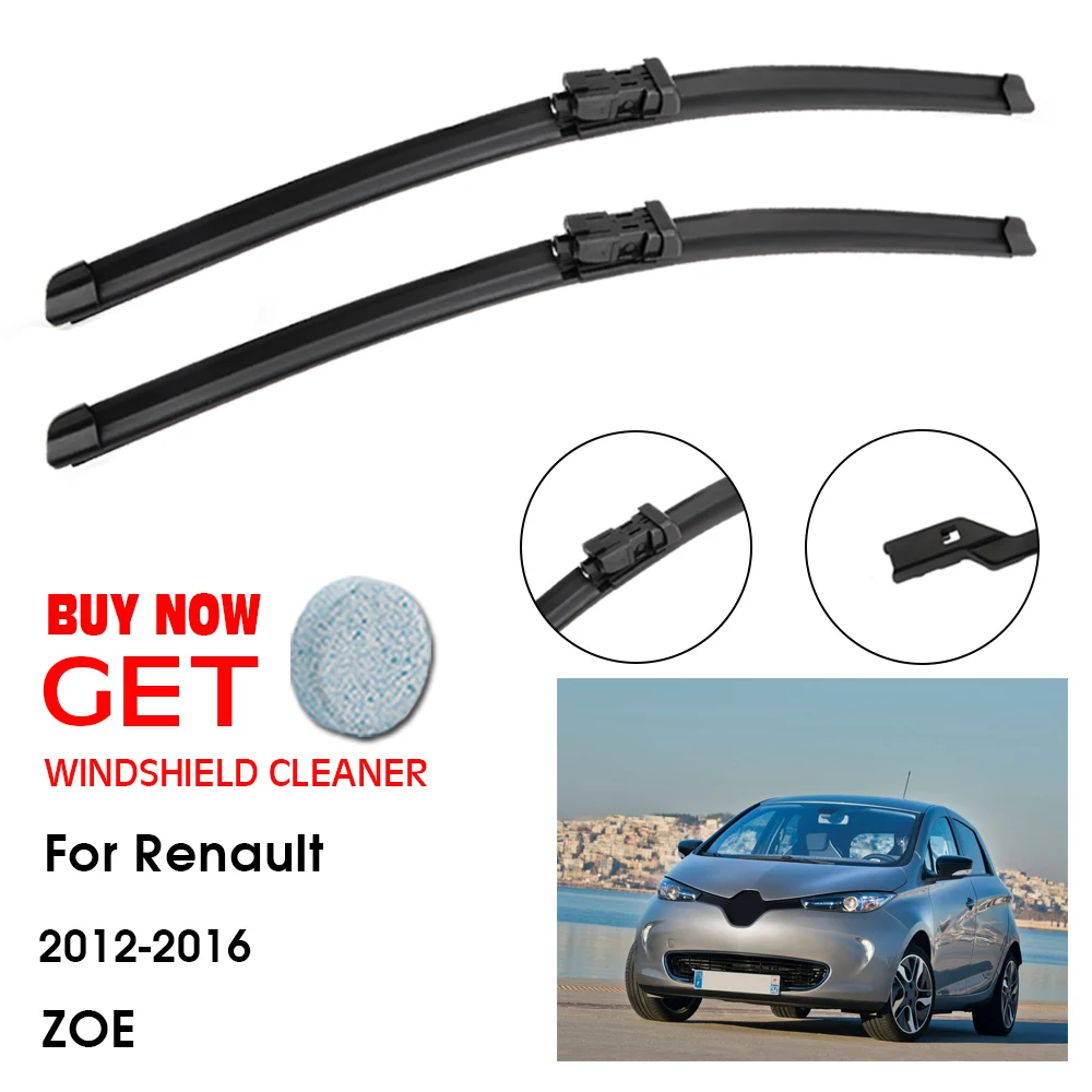 

Car Wiper Blade For Renault ZOE 24"+14" 2012-2016 Front Window Washer Windscreen Windshield Wipers Blades Accessories