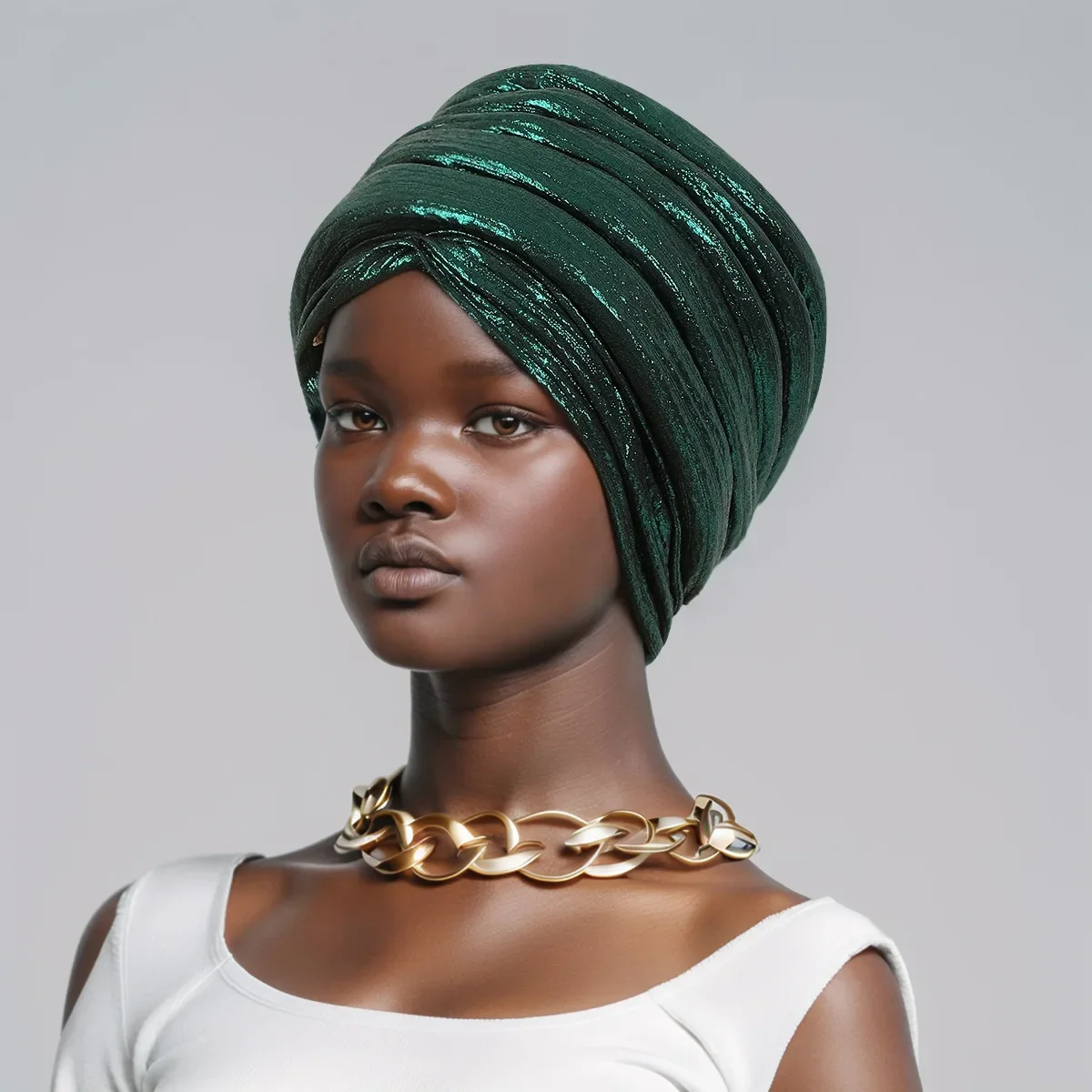 لامعة بريق المرأة الأفريقية قبعة عمامة جاهزة لارتداء نيجيريا السيارات Gele ربطة الرأس الإناث موضة بريق رئيس التفاف Turbante Mujer