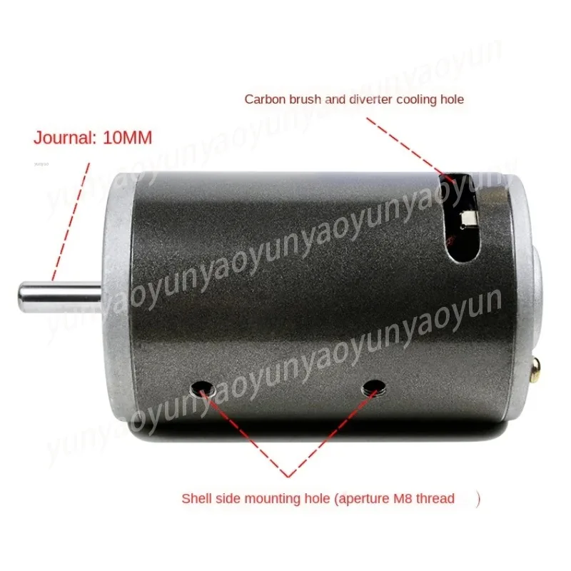 DC 220 Volts, Power 350 Watts, 680 Watts, Speed 7000 Rpm, Double Ball Bearing Motor, Spindle Lathe Buddha Bead Machine