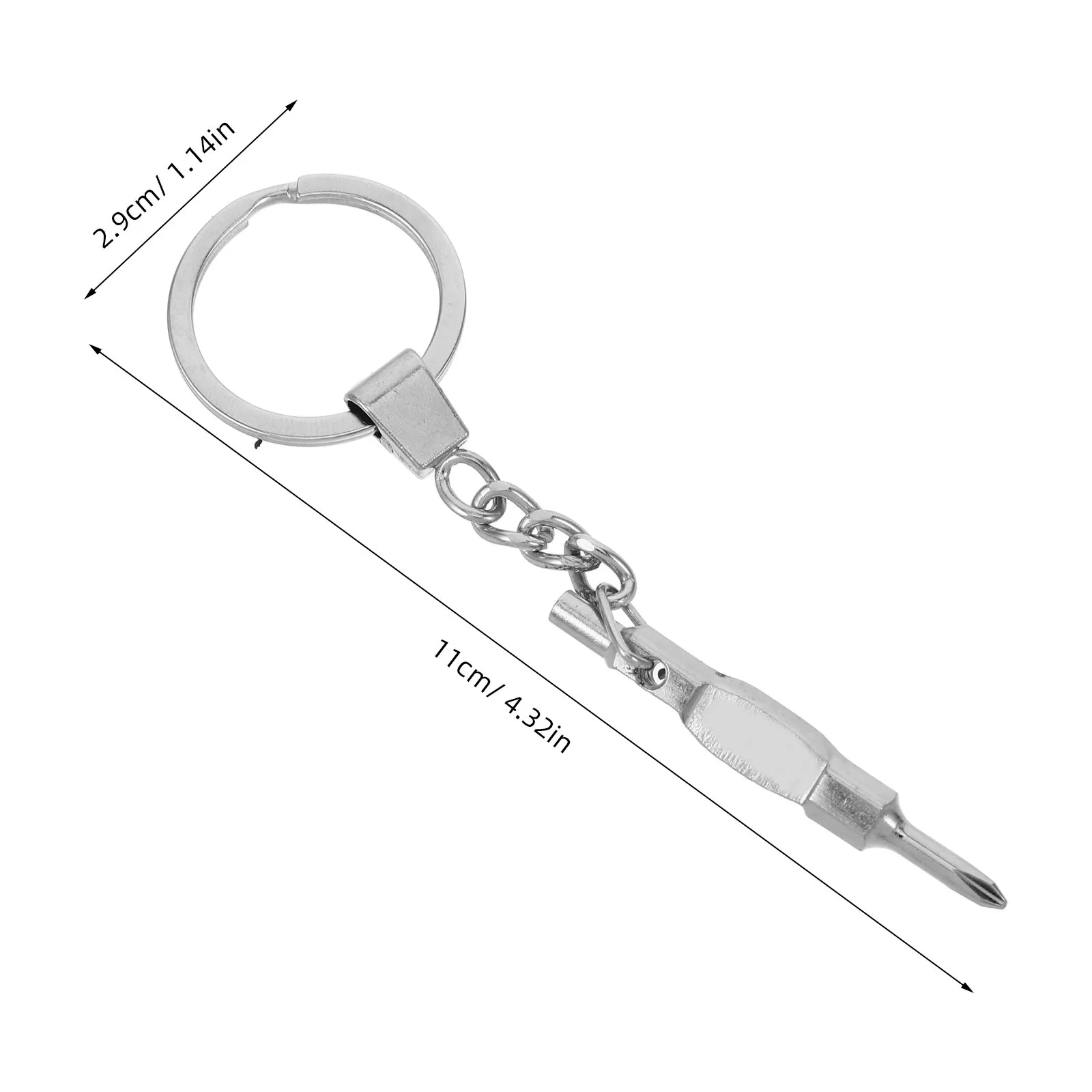 Griffbrett-Schraubendreher, Doppelkopf, Silber, Mini-Skateboard-Werkzeug, DIY-Fingerspitzenbrett, Reparatur, Präzision, tragbar, universell