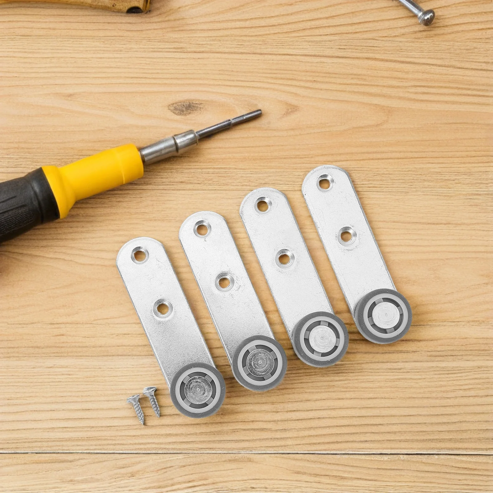 4 قطعة باب منزلق أسفل دعم عجلات الجانب جبل بكرات مطاطية لأبواب الحظيرة خزانة خزانة انزلاق الباب الأسطوانة دليل