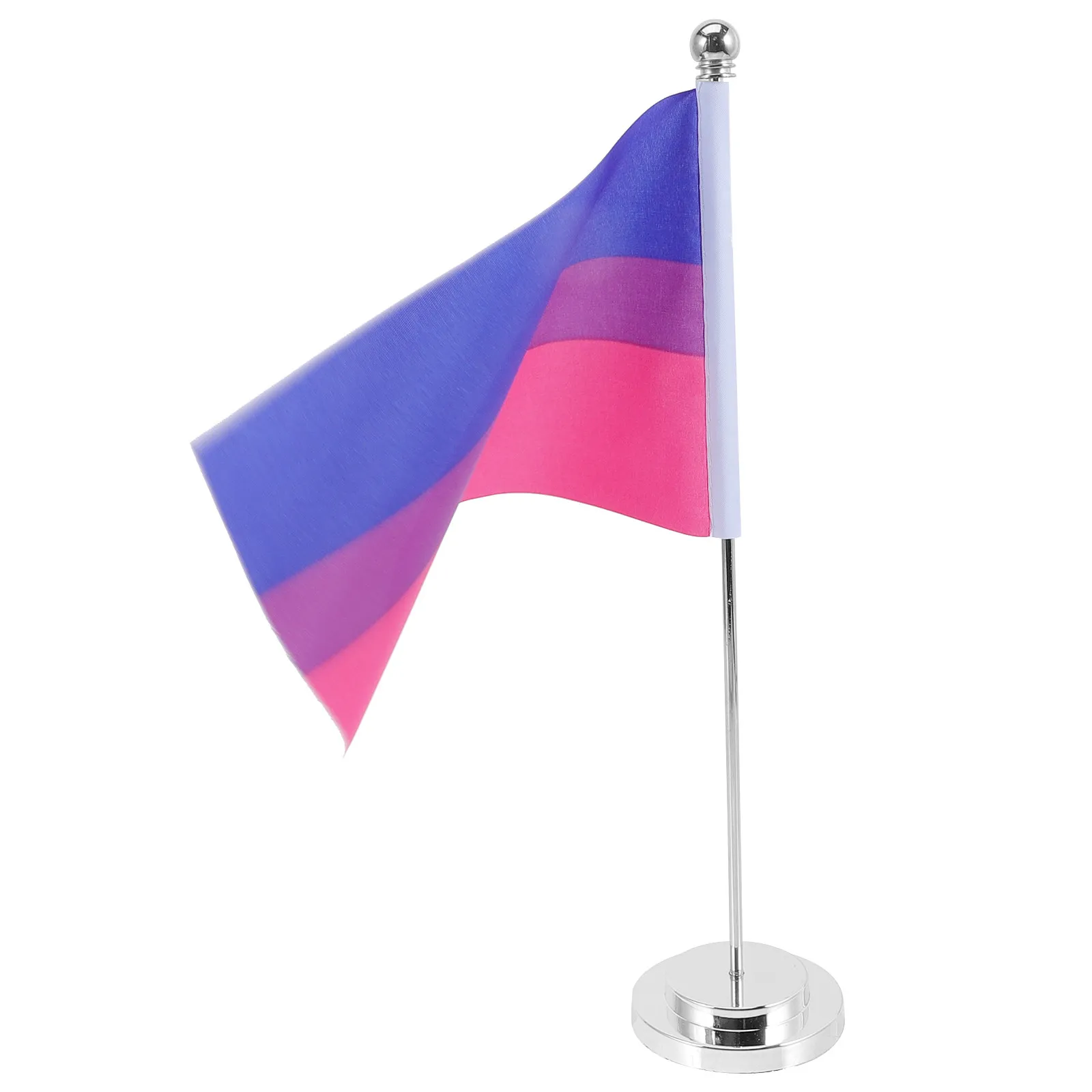 1Set Rainbow Pride Desk Flag Polyester Table Flag for Gay Lesbian Bisexual Events Indoor Outdoor Party Decoration