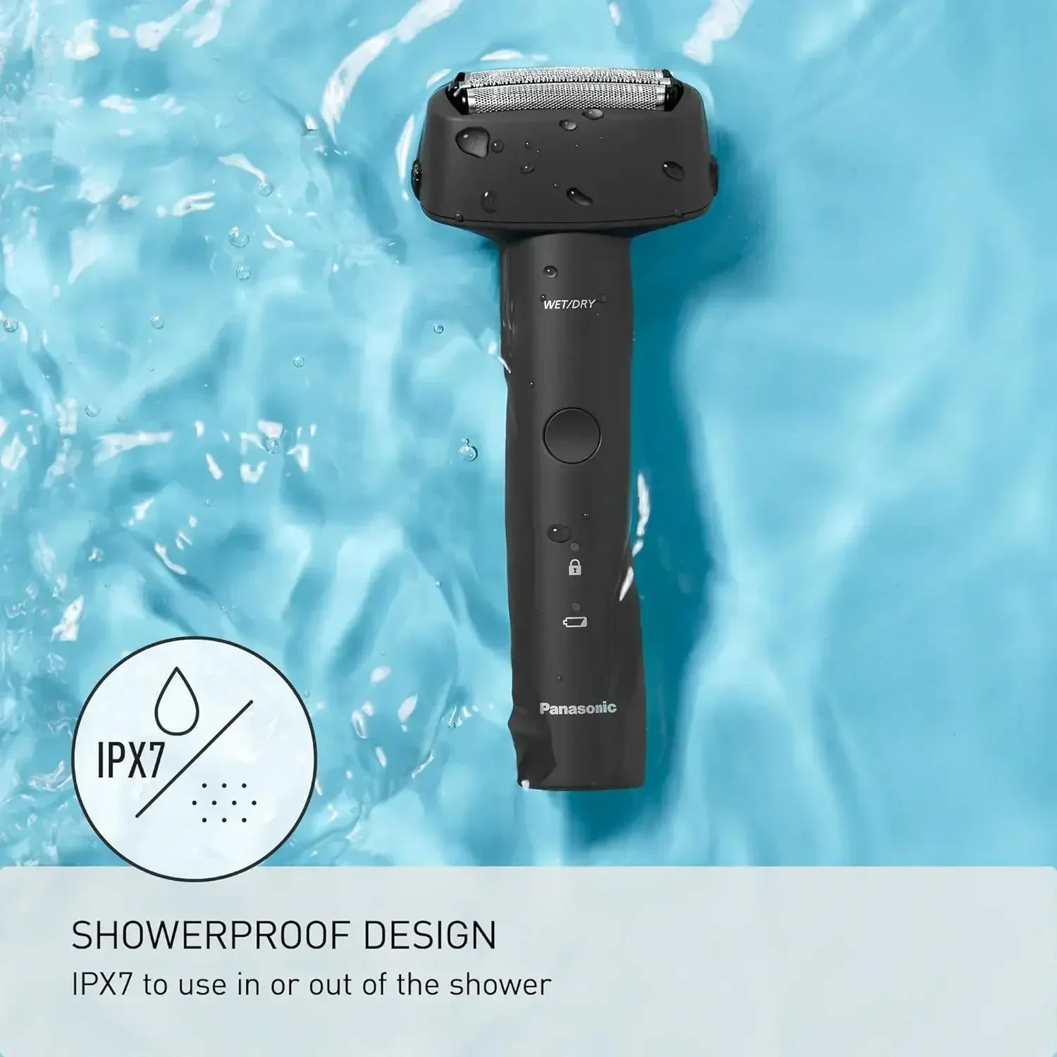 Panasonic Electric Razor for Men, Wet Dry 3D Shaver with 3-Blade Cutting System, Full Body Washable Razor, Type-C Charging